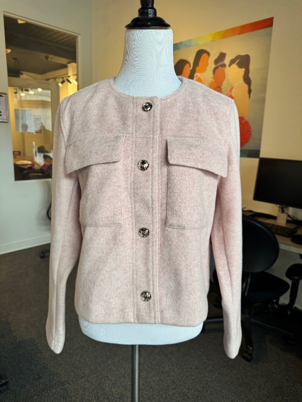 Zara light pink jacket